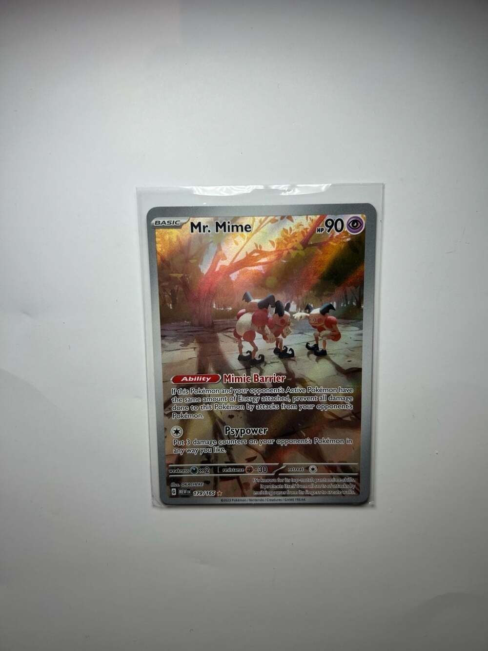Pokémon Mr. Mime 179/165 Scarlet & Violet 151 Illustration Rare Card
